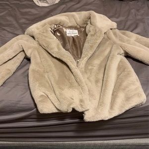 Tan fluffy jacket
